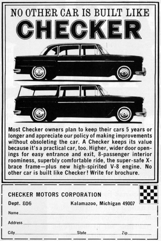 1967 Checker Ad 