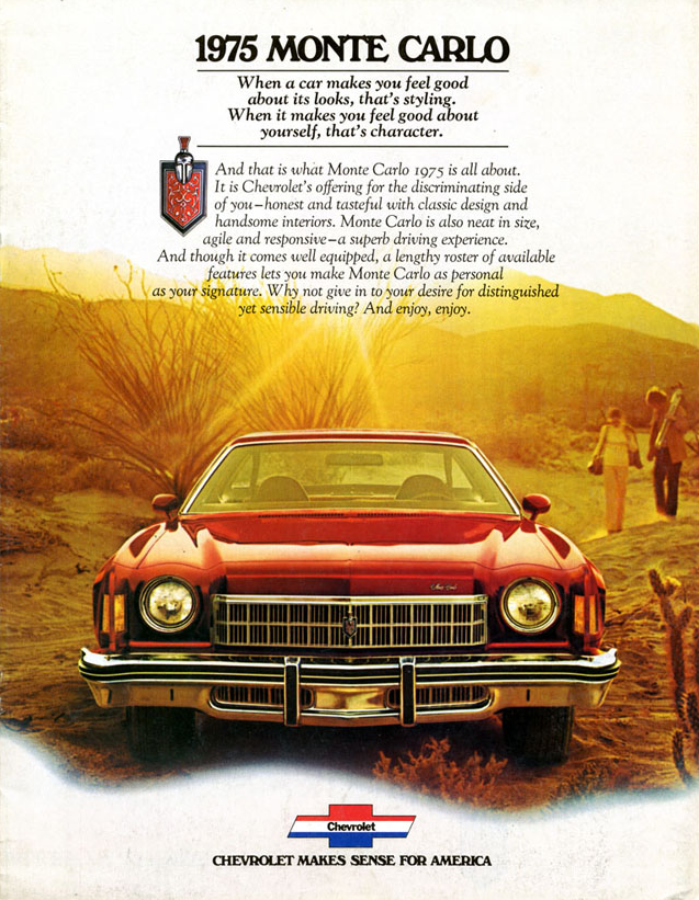 1975 Chevrolet Monte Carlo Ad