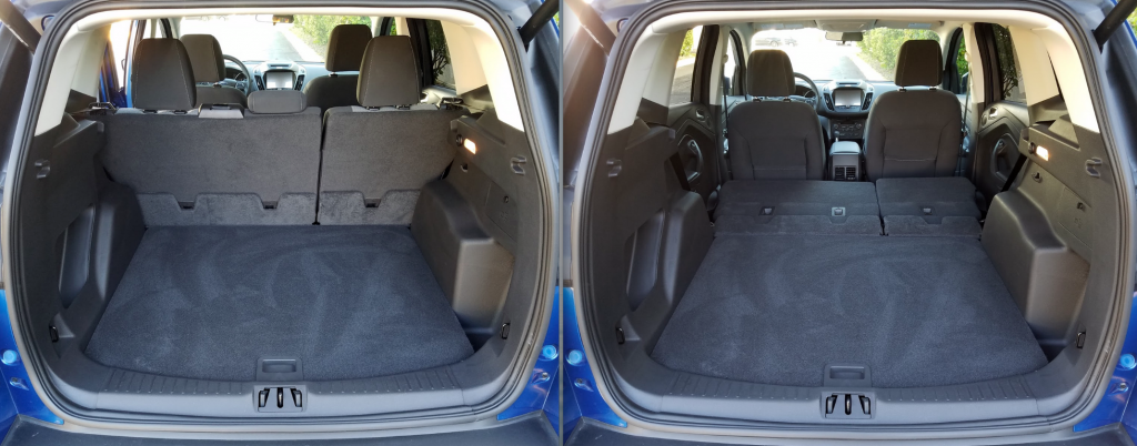 2017 Ford Escape, rear seat folded