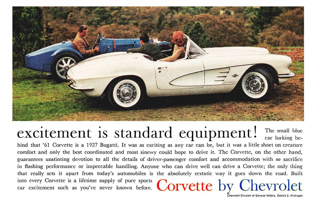 1961 Chevrolet Corvette Ad 