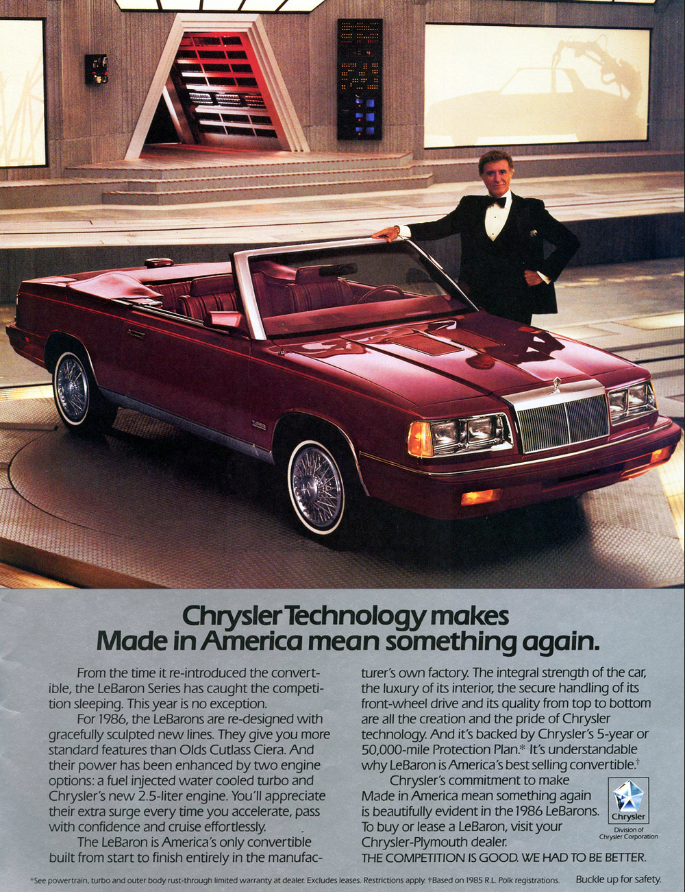 1986 Chrysler LeBaron Convertible Ad 