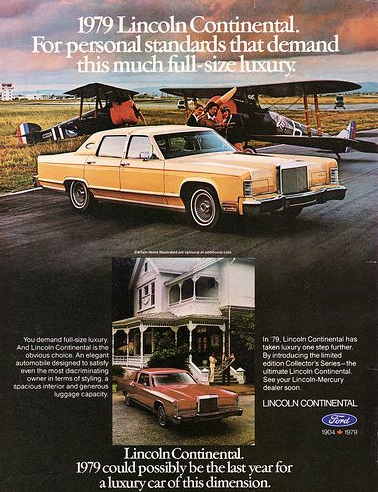 1979 continental lincoln ads ad luxury