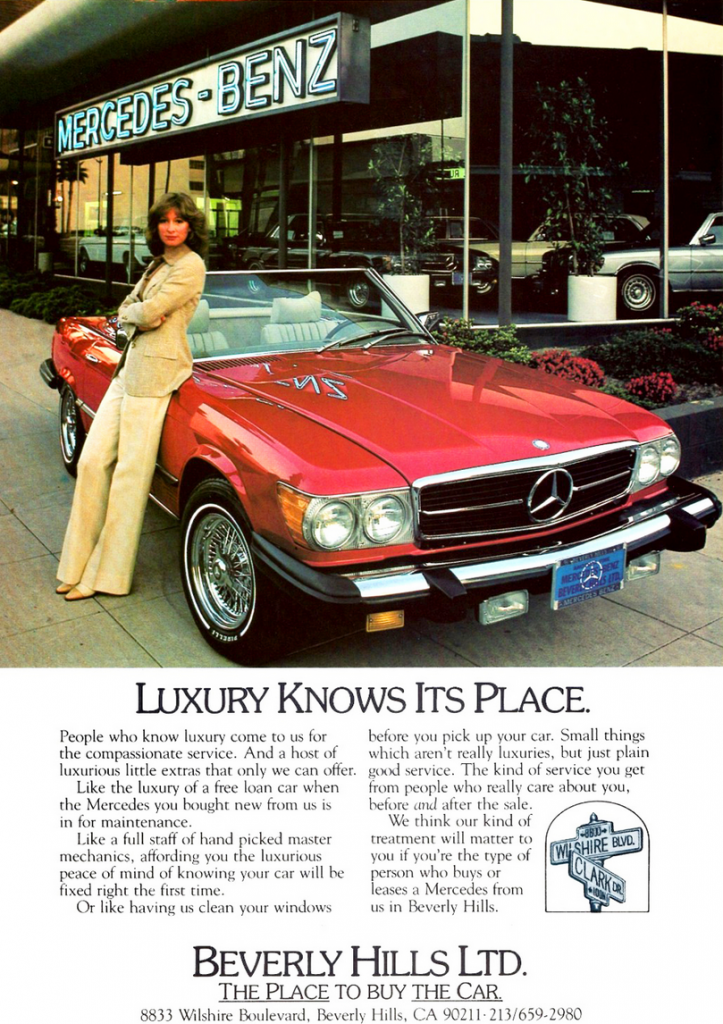 1979 Mercedes-Benz 450SL ad 