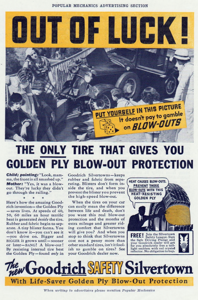 1936 Goodrich Tire Ad 