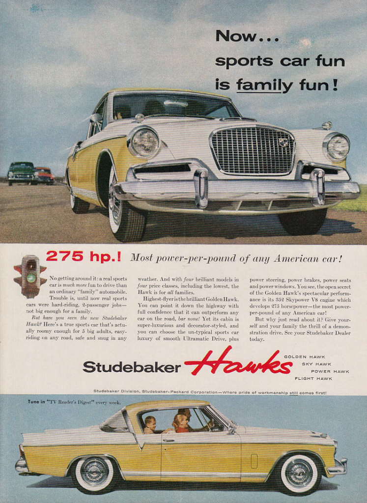 1956 Studebaker Hawk ad 