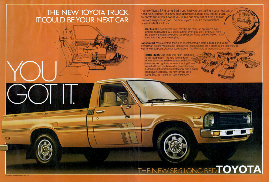 1978 Toyota SR-5 Sport Truck ad 