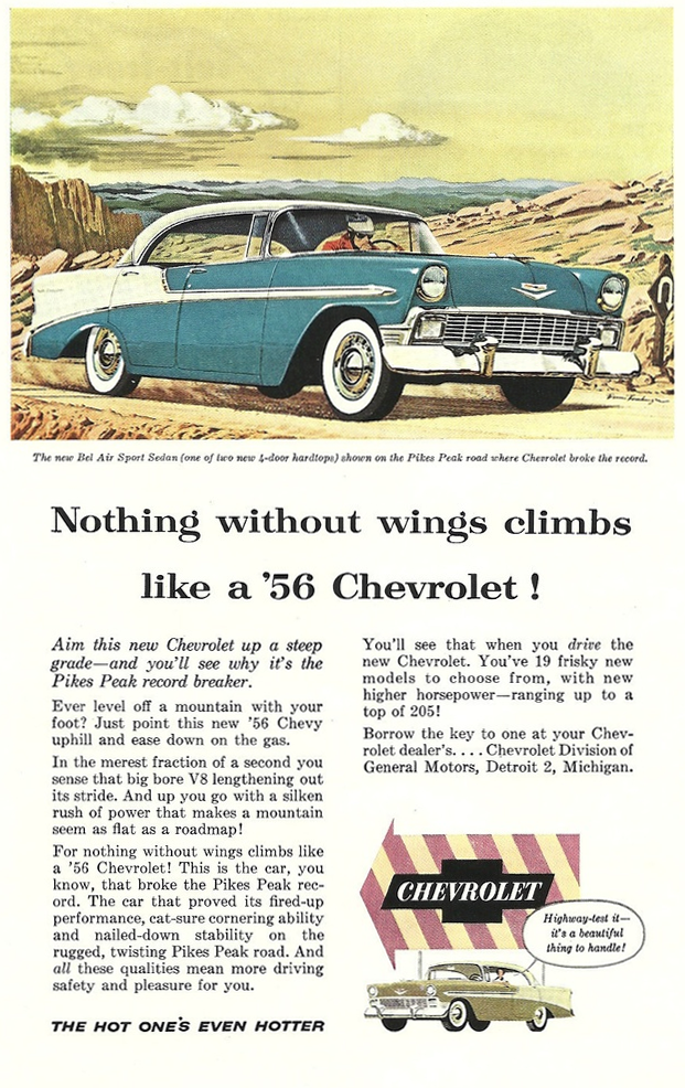 1956 Chevrolet Ad 