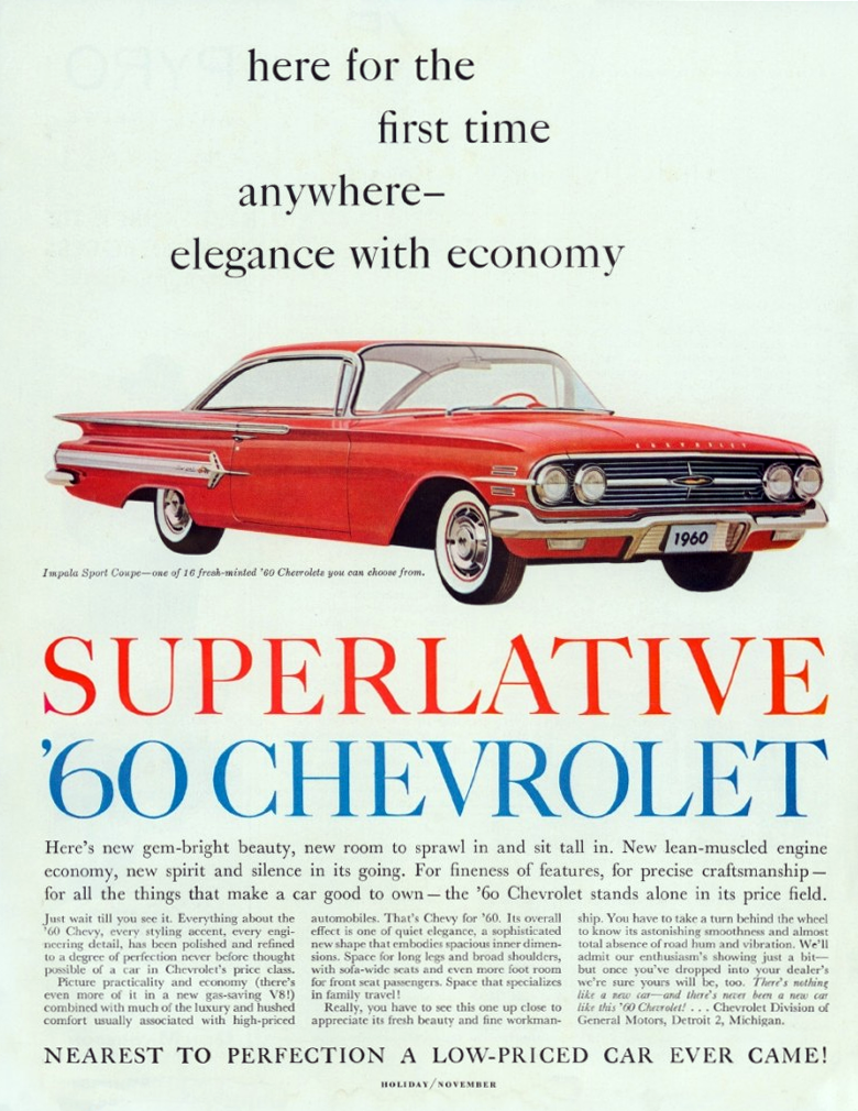 1960 Chevrolet Ad 