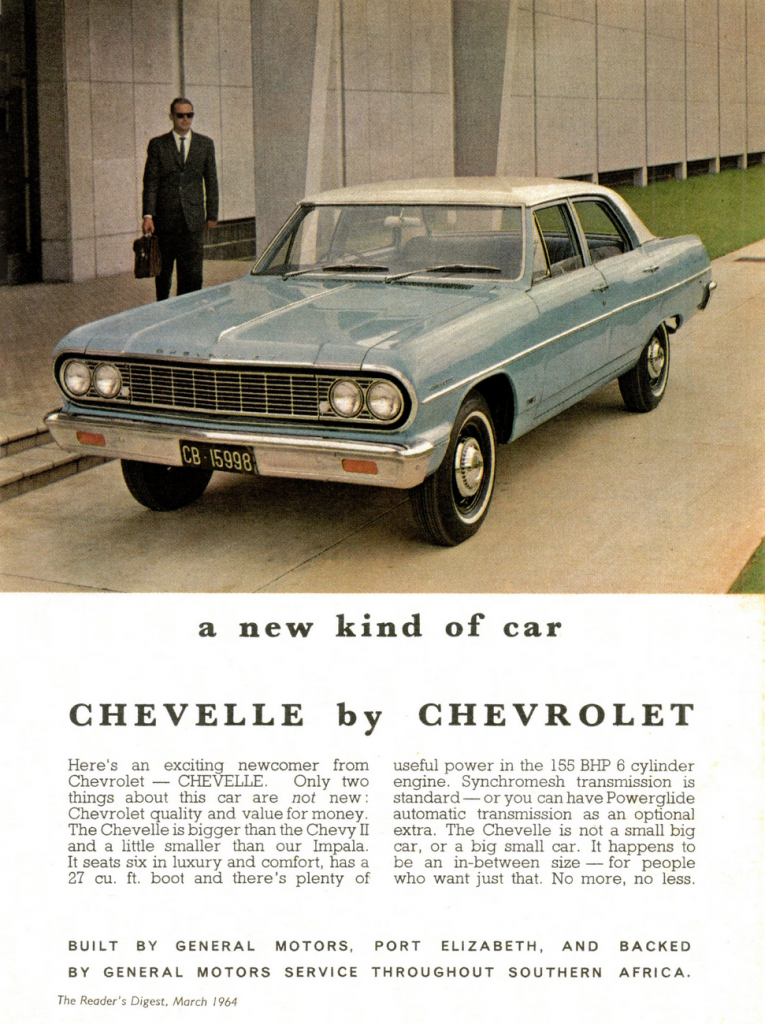 1964 Chevelle Ad (South Africa) 