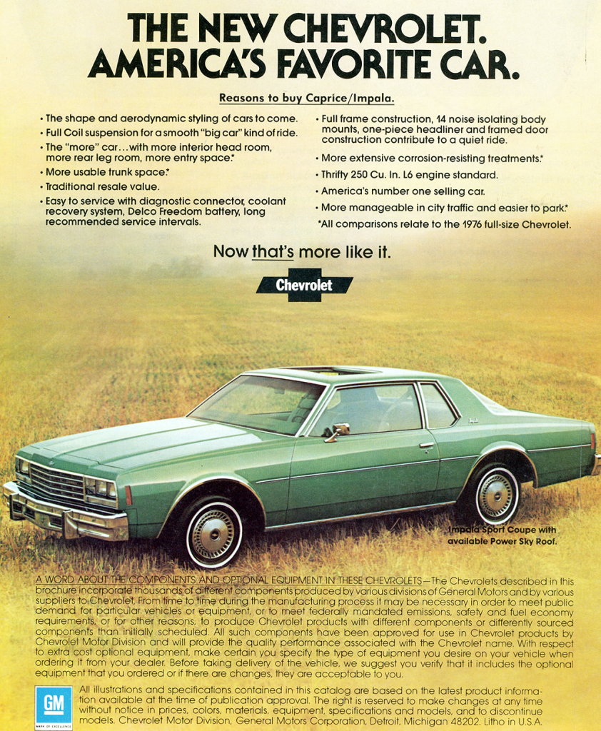 1978 Impala Ad 