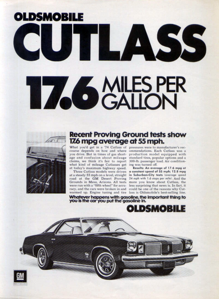 1974 Oldsmobile Ad 