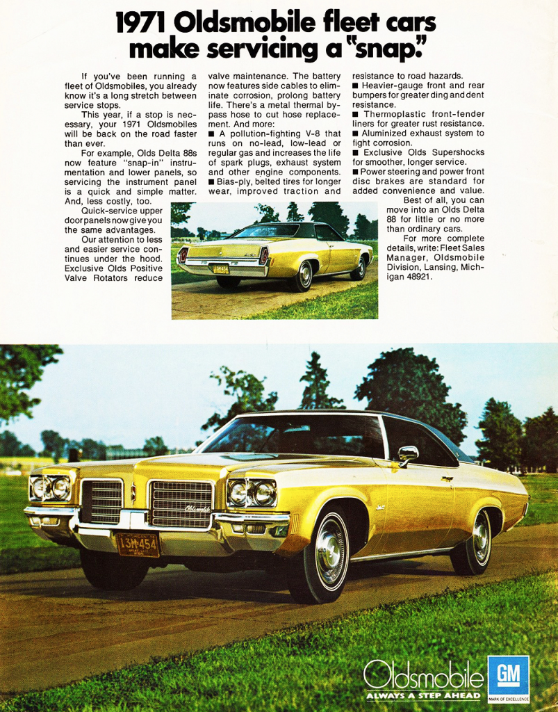 1971 Oldsmobile Delta 88 Ad