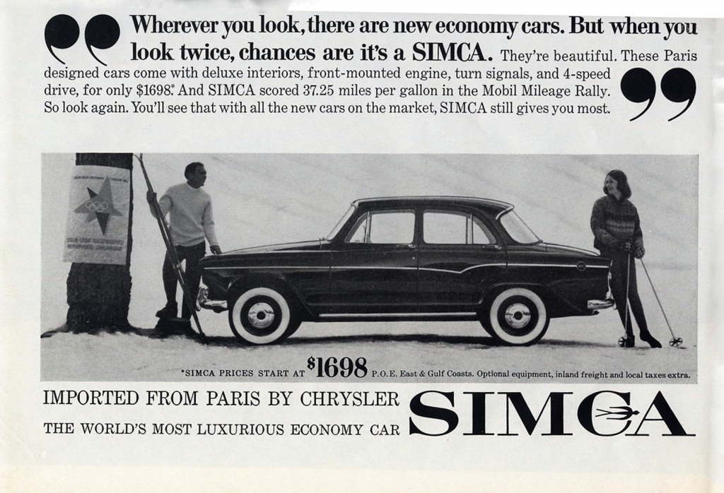1960 Simca Ad 