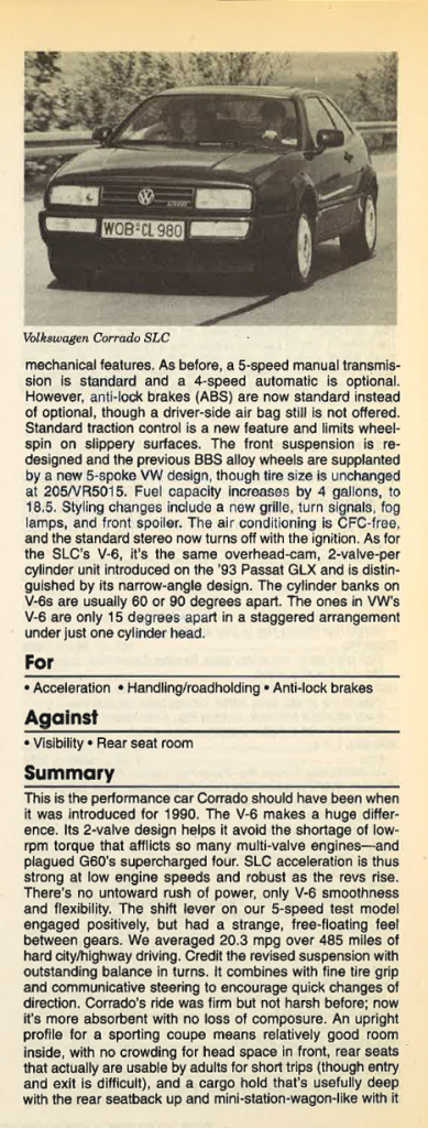 1993 Volkswagen Corrado SLC Review 