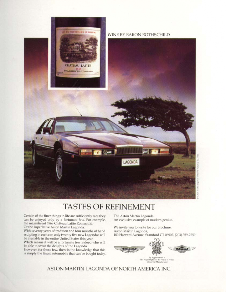 1984 Aston Martin Ad 