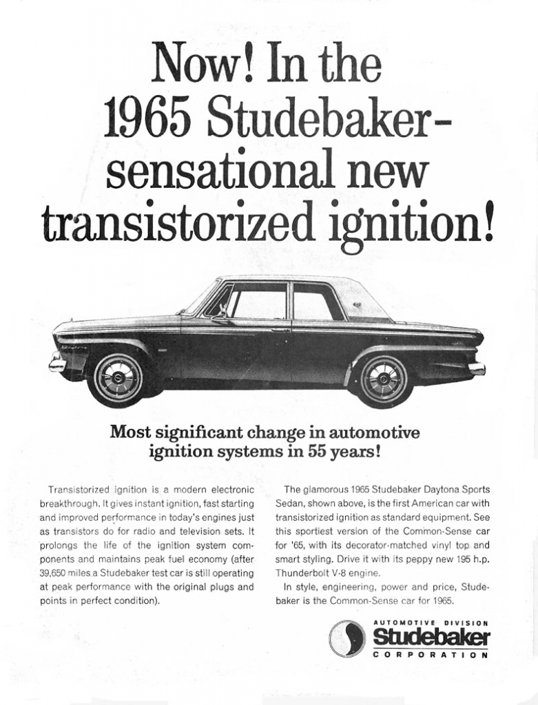 1965 Studebaker Ad, Classic Ads From 1965