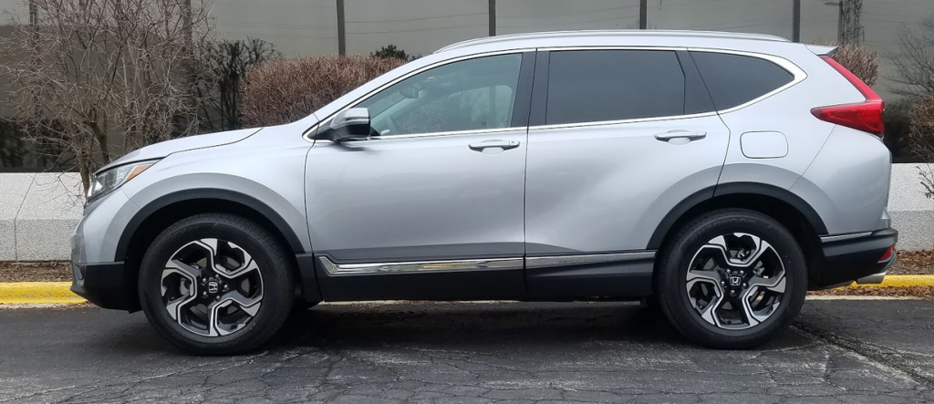 2017 Honda CR-V, Lunar Silver, profile 