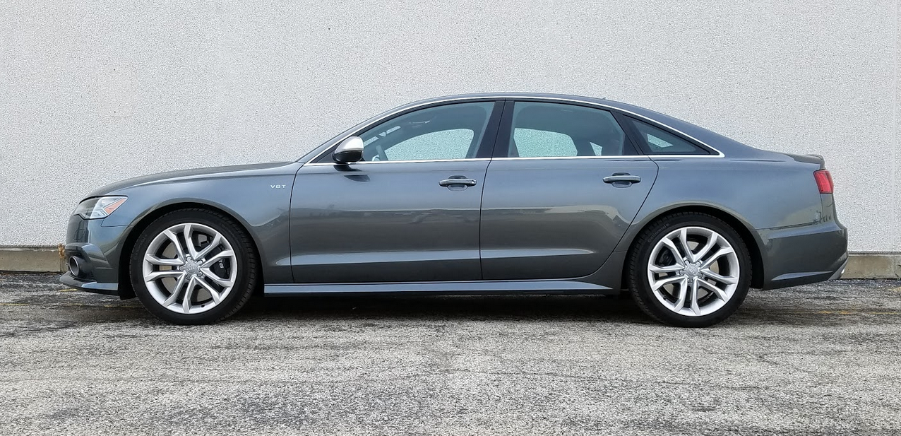 Audi S6 in Daytona Gray, profile 