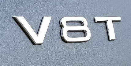 Audi S6 V8T badge 