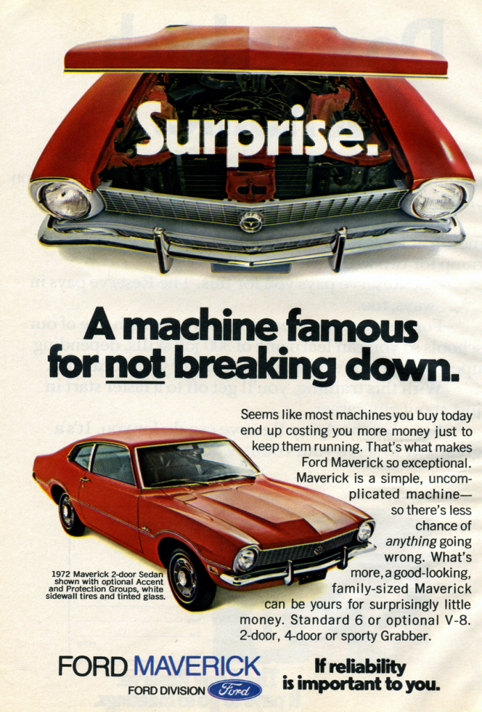 1972 Ford Maverick Ad