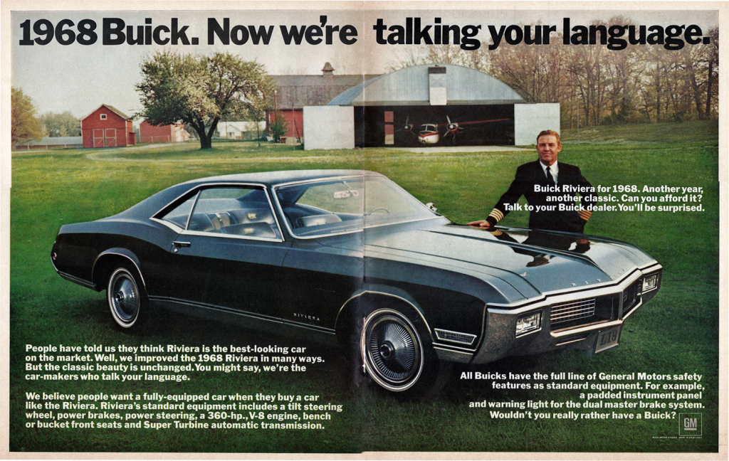 1968 Buick Riviera Ad 