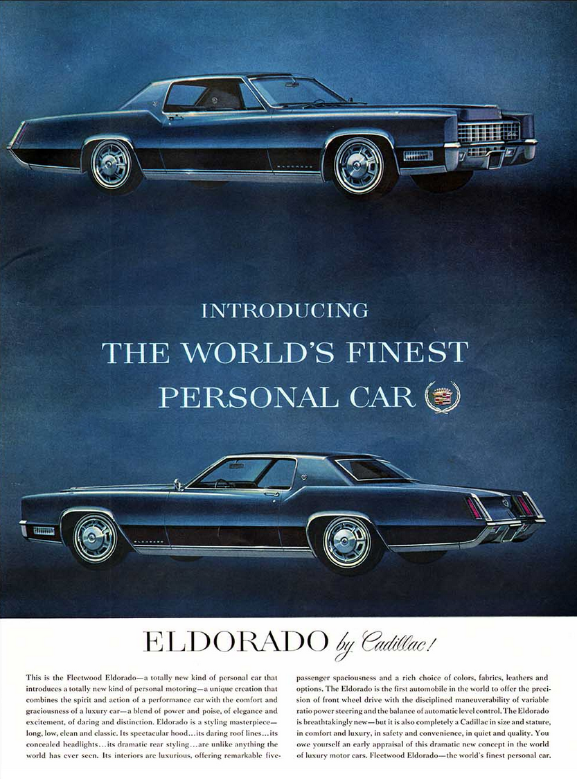 1967 Cadillac Eldorado Ad 