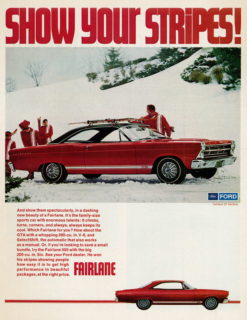 1967 Ford Fairlane Ad 