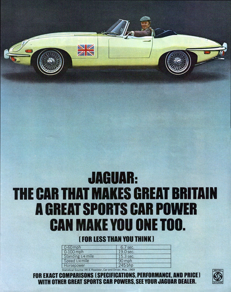 1970 Jaguar Ad 