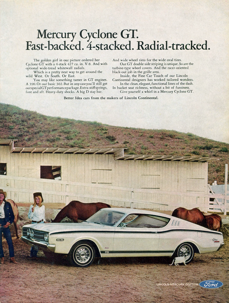 1968 Mercury Cyclone Ad 