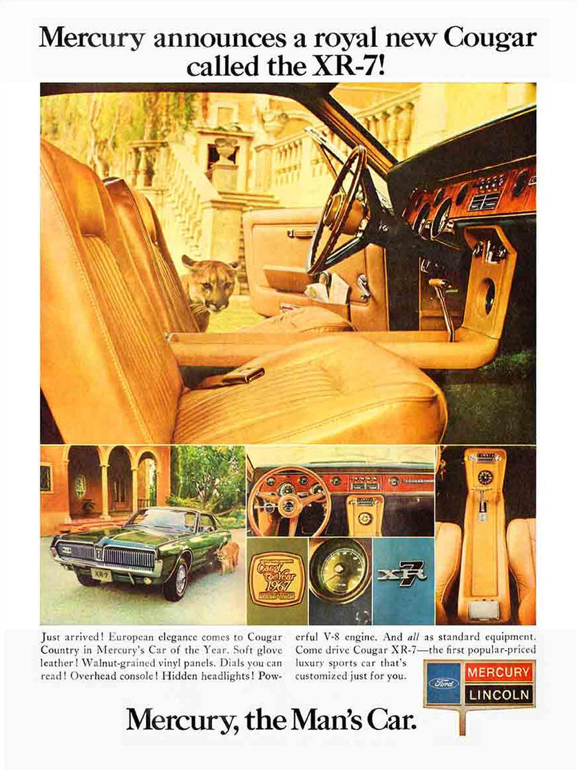 1967 Mercury Cougar Ad 