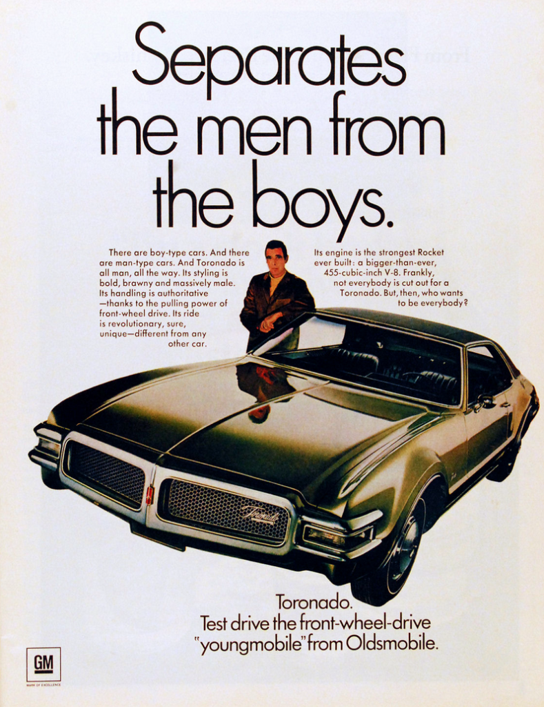 1968 Oldsmobile Toronado Ad