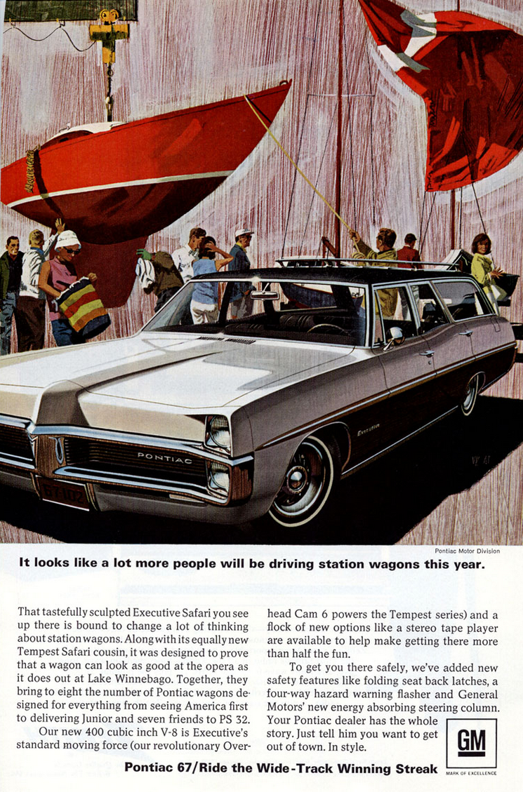 1967 Pontiac Executive Safari Ad 