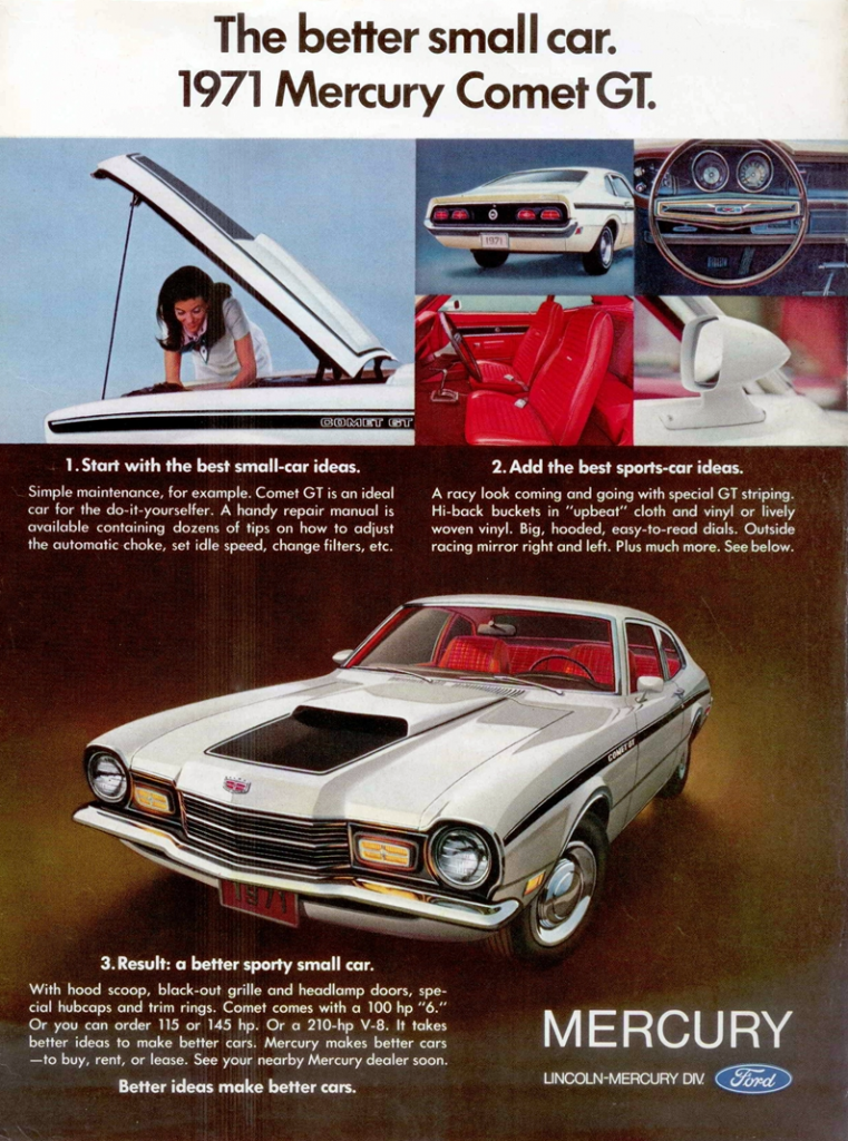 1971 Mercury Comet GT Ad 