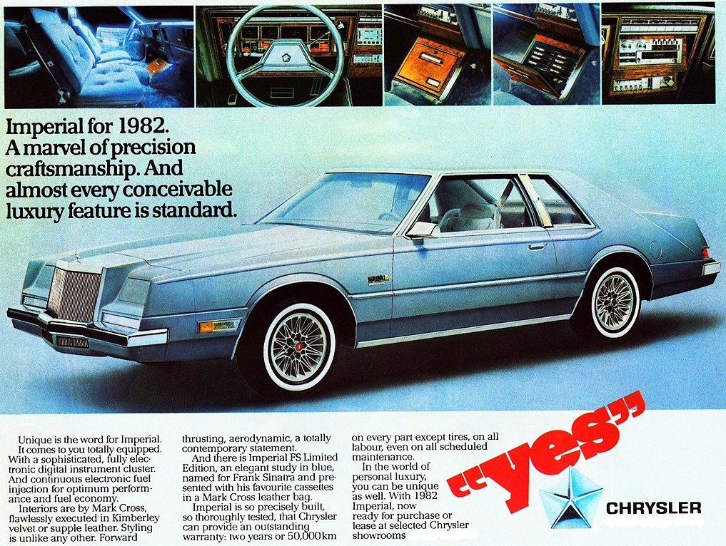 1982 Chrysler Imperial Ad 