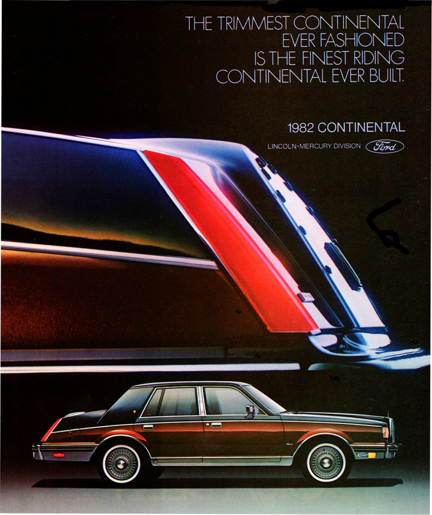 1982 Lincoln Continental Ad 