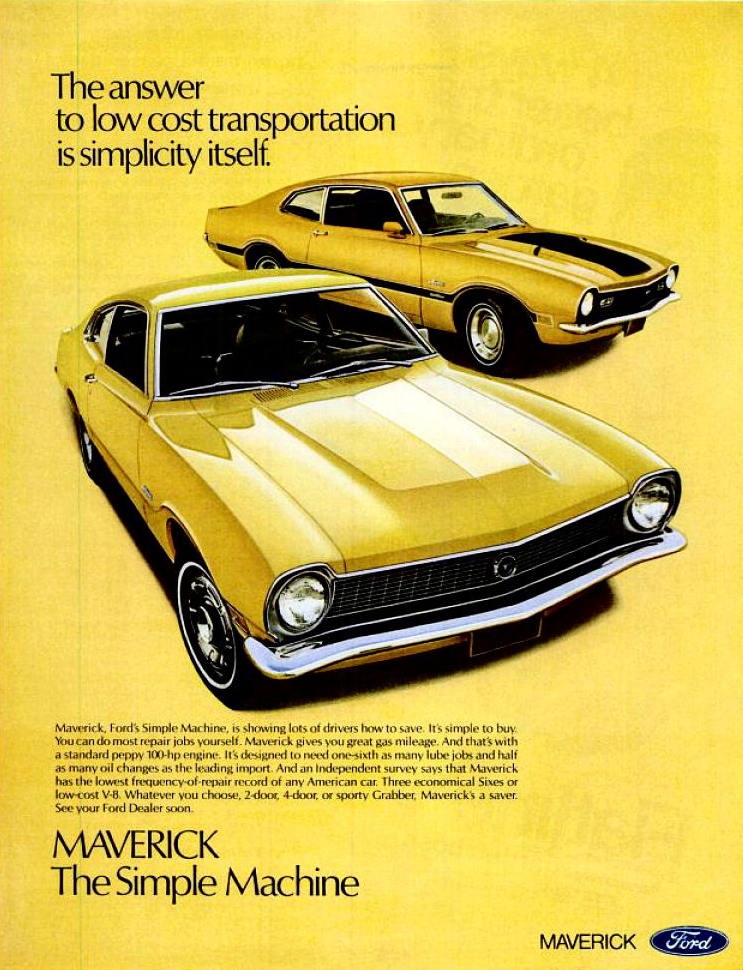 1971 Ford Maverick Ad 