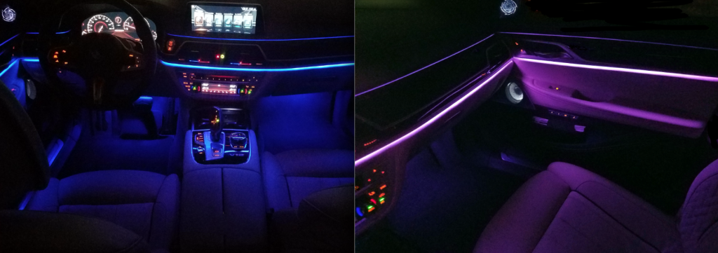 7-Series Ambient Lighting Colors 