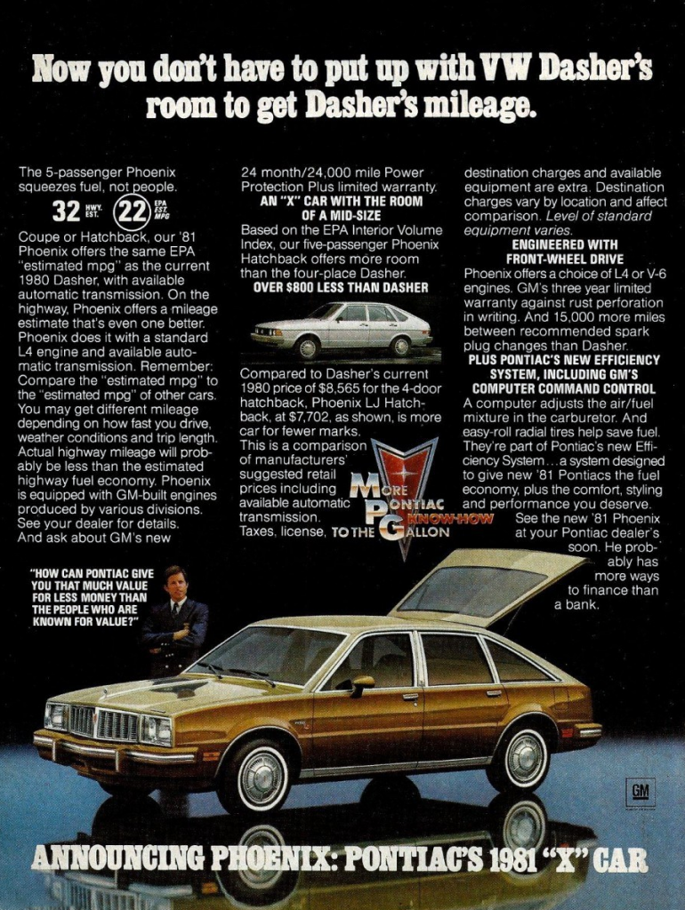 1981 Pontiac Phoenix Ad 