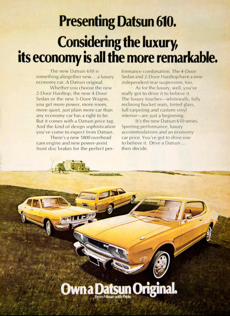 1972 Datsun 610 Ad 