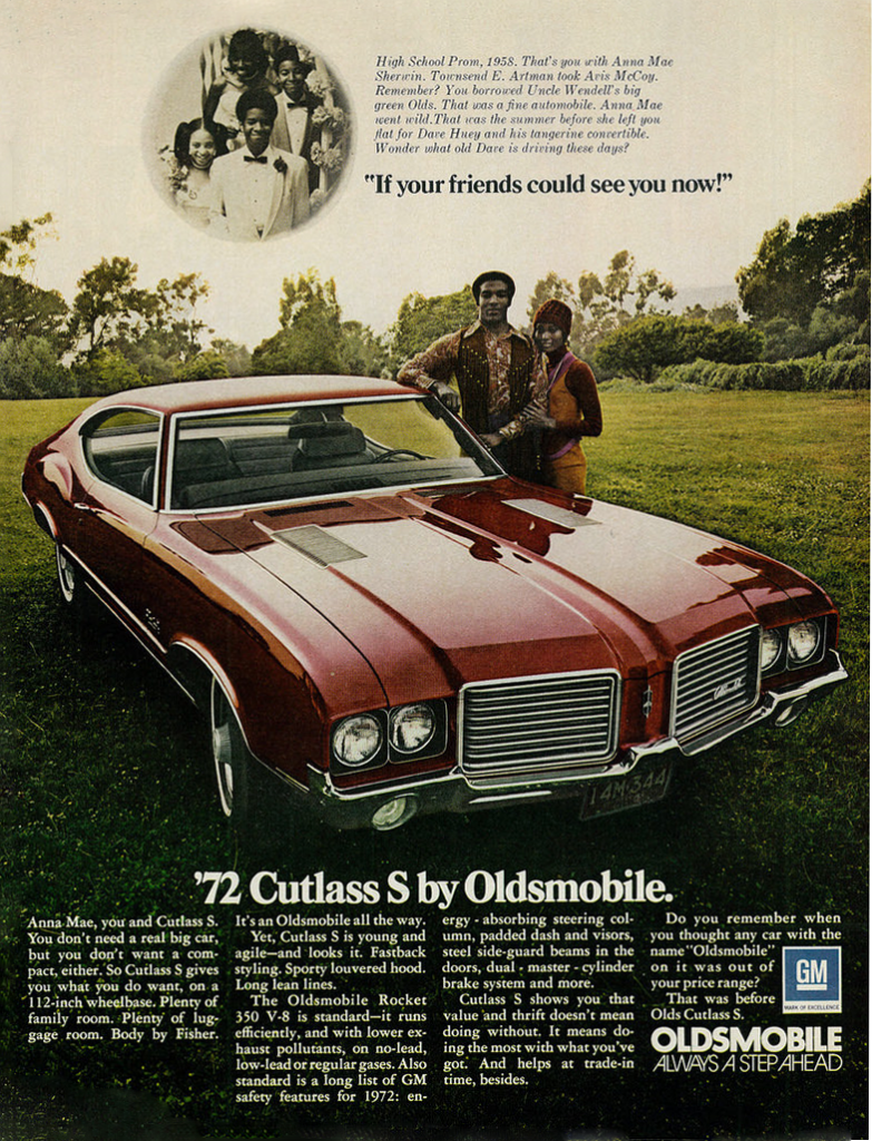 1972 Oldsmobile Cutlass Ad