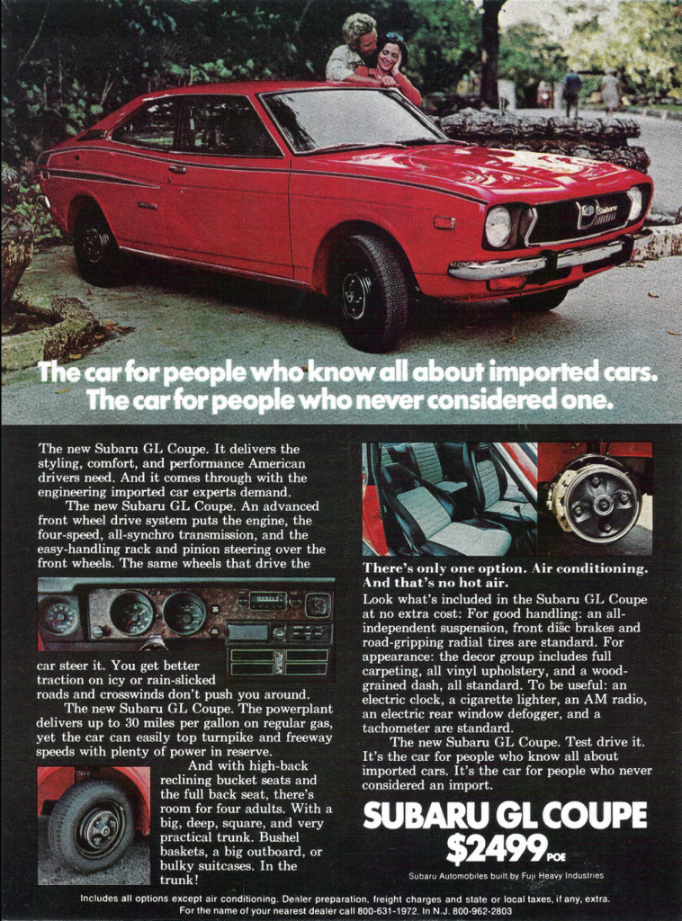 1972 Subaru GL Ad