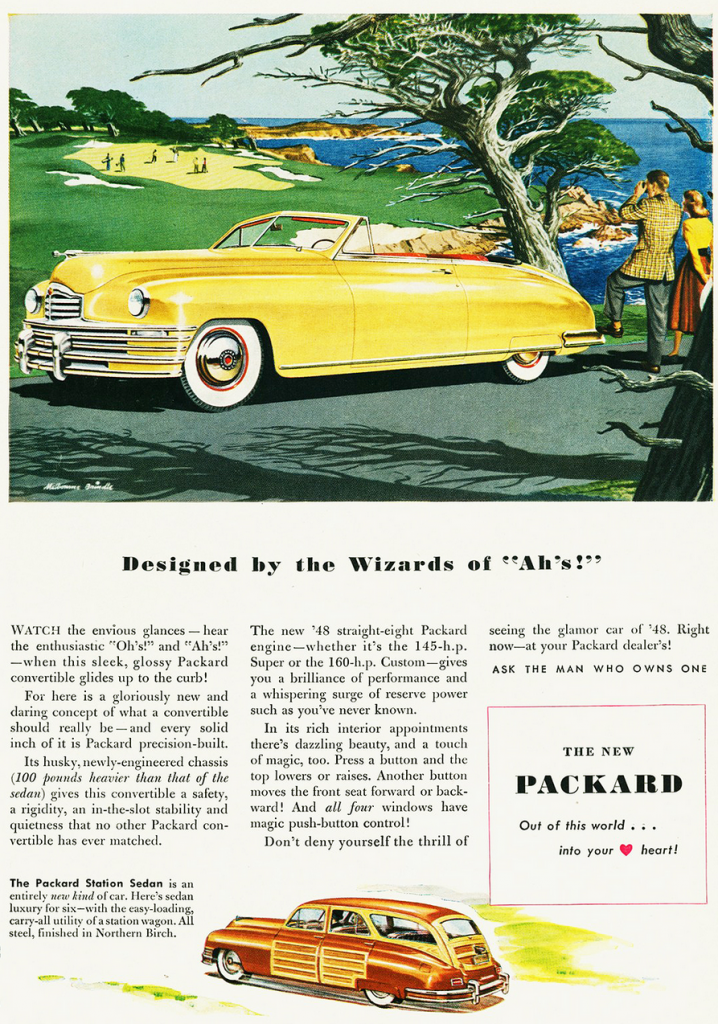 1948 Packard Ad , Woodie