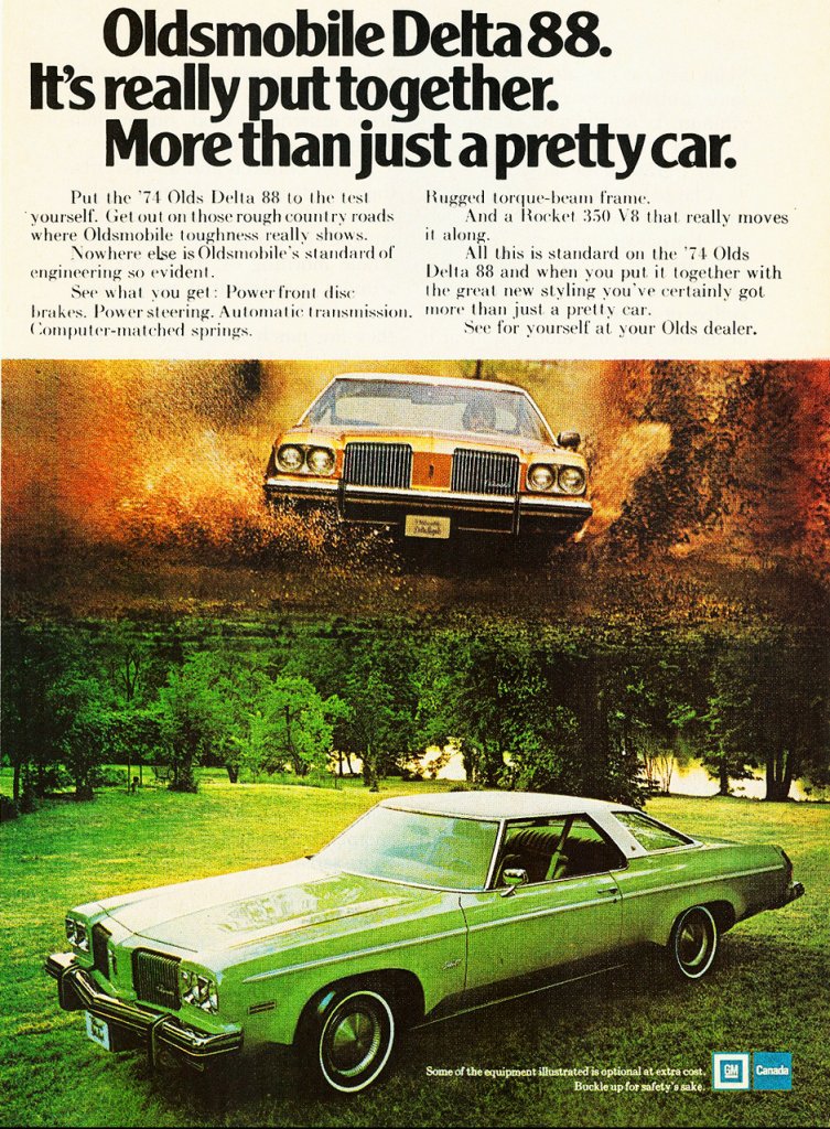 1974 Oldsmobile 88 Ad, Canadian 