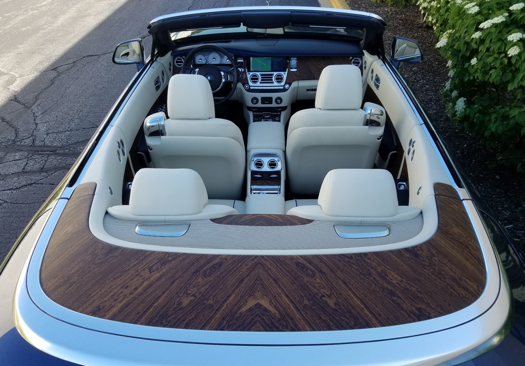 rolls royce car interior wood