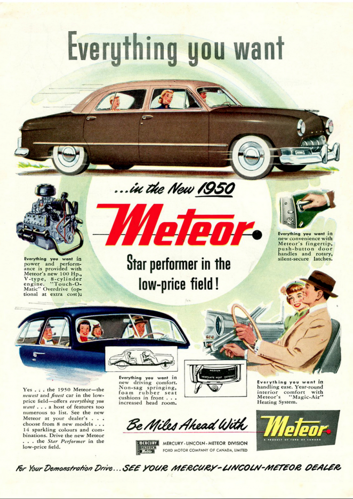 1950 Meteor Ad