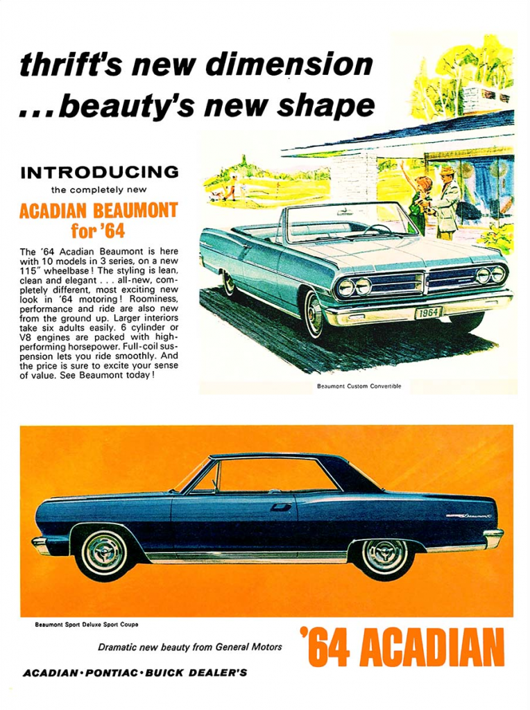 1964 Acadian Ad