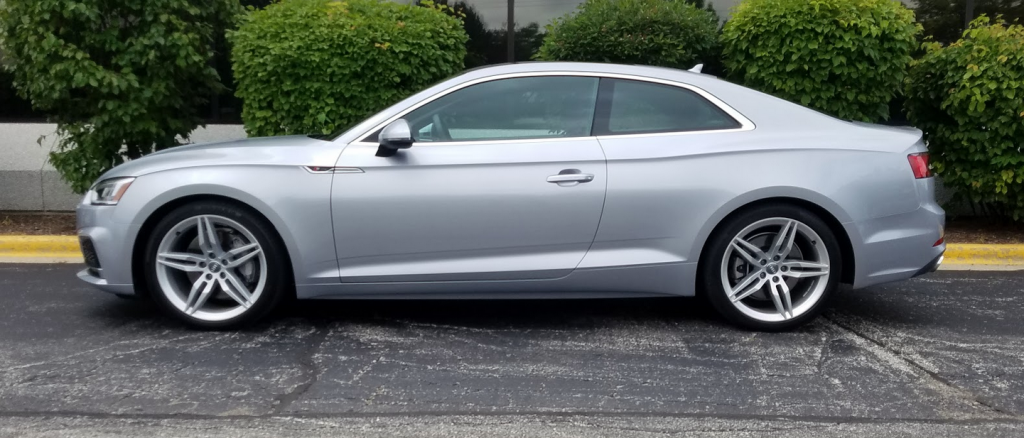 2018 Audi A5 profile, silver, 2018 Audi A5 2.0T