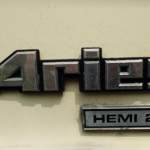 Fender badge of a 1981 Dodge Aries