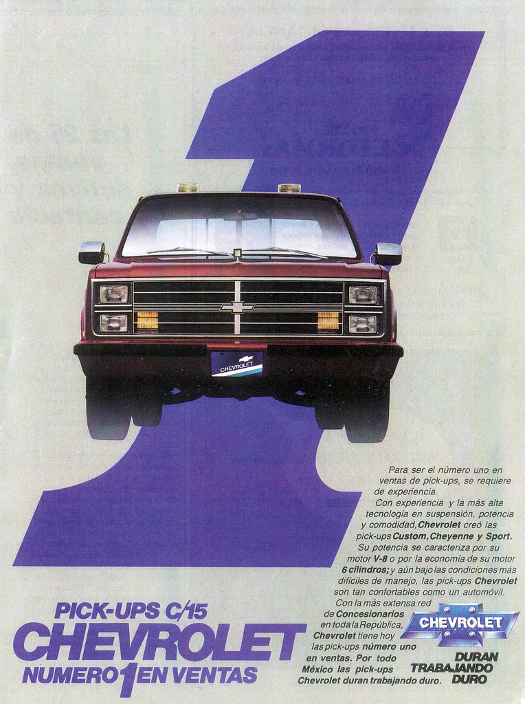 1984 Chevrolet Pickup Ad (Mexico) 