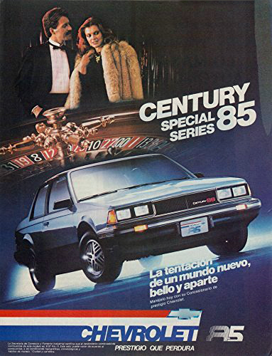 1985 Chevrolet Century Ad 